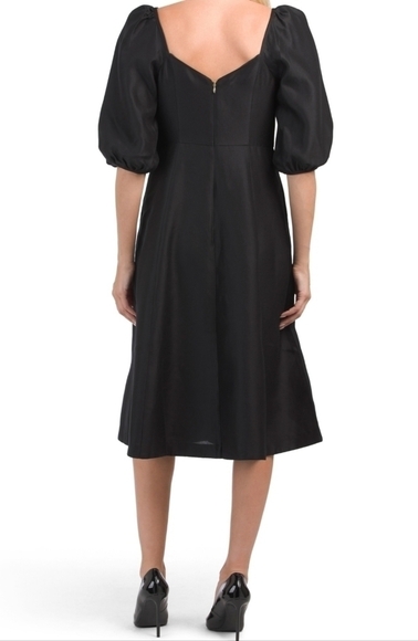 DRAPER James Black Silk Blend June Dress - Picture 4 of 16